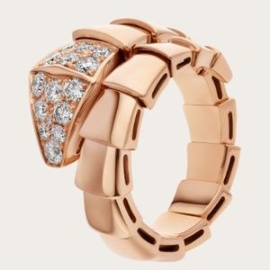 BVLGARI Serpenti one-coil ring in 18 kt rose gold